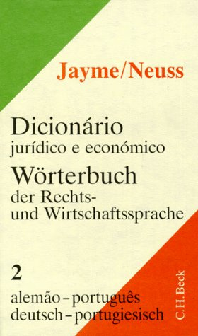Wörterbuch der Rechts- und Wirtschaftssprache, Portugiesisch, 2 Bde., Tl.2, Deutsch-Portugiesisch