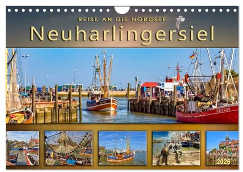 Reise an die Nordsee - Neuharlingersiel (Wandkalender 2026 DIN A4 quer), CALVENDO Monatskalender: Der Fotokünstler Peter Roder nimmt Sie mit auf eine ... Hafen Neuharlingersiel. (CALVENDO Natur)