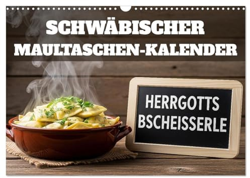 Schwäbischer Maultaschen-Kalender (Wandkalender 2026 DIN A3 quer), CALVENDO Monatskalender: Schwäbische Maultaschen und Herrgottsbscheißerle zeigen ... Leidenschaft. (CALVENDO Lifestyle)
