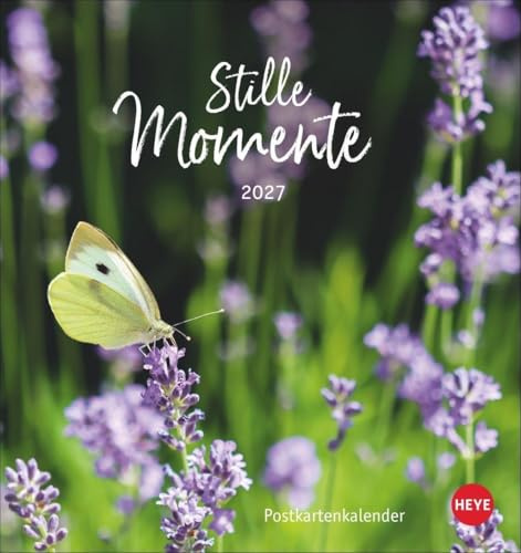 Stille Momente Postkartenkalender 2027: Kalender im Postkartenformat mit idyllischen Motiven und Sprüchen zum Nachdenken. Monats-Tischkalender zum Aufstellen oder Aufhängen.