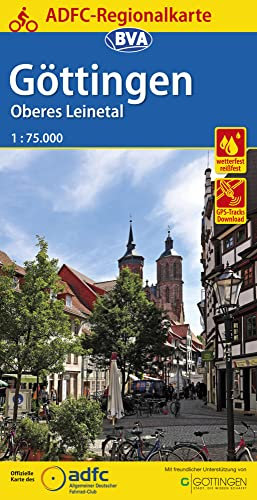 ADFC-Regionalkarte Göttingen Oberes Leinetal, 1:75.000, reiß- und wetterfest, GPS-Tracks Download (ADFC-Regionalkarte 1:75000)