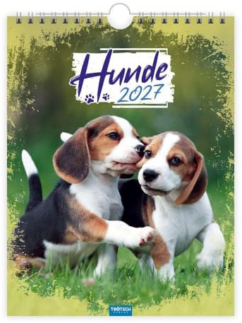 Trötsch Notizkalender zum Hängen Hunde 2027: Wandkalender Notizkalender