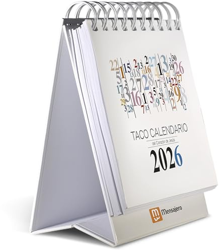 Taco Calendario del Corazón de Jesús - Mesa Números - 2026