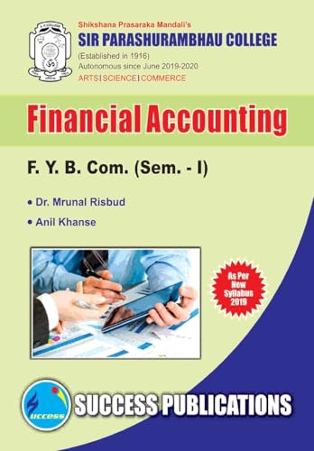 Financial Accounting(F.Y.B.Com,S.P. College,Sem.-I)