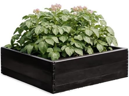 Garland Erhöhtes Gemüsebeet, 97,5 x 97,5 x 25 cm, Schwarz