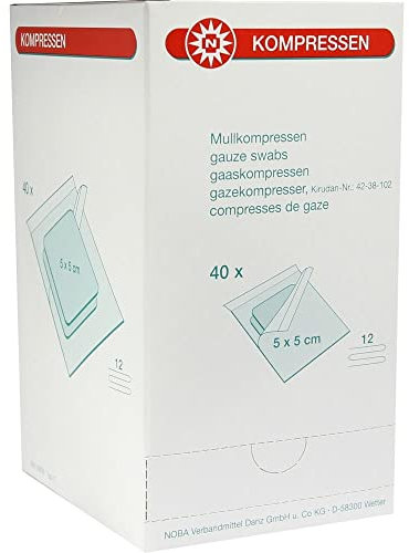 Mullkompressen 5x5 cm steril 12-fach