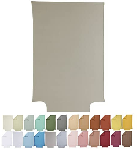 P'tit Basile - Baby Bettbezug 100x135 cm 100x140 cm für Kinderbetten - 100% Bio-Baumwolle - Braun - Hochwertige und Pflegeleichte - Zertifiziert ohne Schadstoffe Babybett Wiege 60x120 70x140 cm