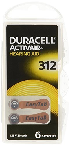 Duracell Hearing Aid Batteries Size 312 pack 60 batteries, Model: Size 312, Gadget & Electronics Store