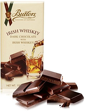 Butlers Dunkle Schokolade mit Irish Whiskey. 90g Tafel