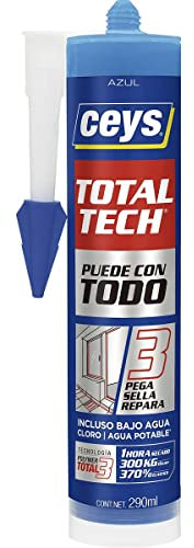Ceys - Total Tech - Pega Sella y Repara - Azul - Cartucho 290 ML