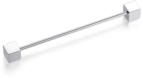 HONEY BEAR 1 Stück/3er Set Herren Anzug Hemd Kragenstift Kragen Pins Bar Krawattenknoten Bar Edelstahl für Hochzeit Geschenk,Kegel Silber (Quadratischer Kopf)