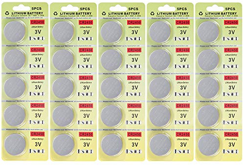 25 Stück CR2450 3V Lithium Knopfzellen CR 2450 Batterien