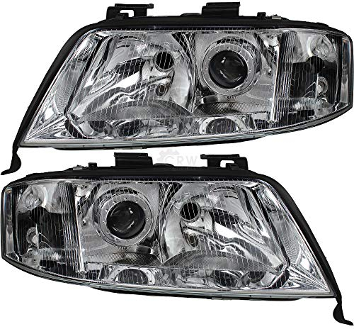 Diederichs Scheinwerfer Set für Audi A6 C5 4B Bj. 1997-1999 Limousine Avant - Weiß, Halogen, Glas, Auto, Scheinwerfer
