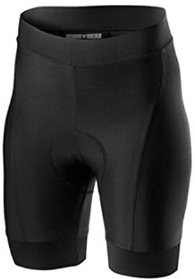 Castelli Damen Prima Short Radlerhose, Schwarz/Rot, S