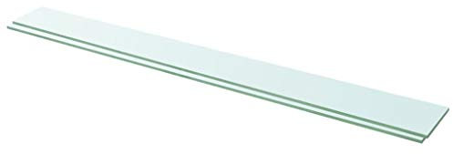 Tidyard 2 STK.Regalboden Sicherheitsglas Regale Paneel,Glasregal Glasregalboden Bad Glasboden Glasscheibe Glasplatte Einlegeboden Glasablage,Max.Tragfähigkeit 15 kg,Glas-Stärke:8 mm,
