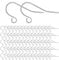 Earring Hooks 925 Silver Plated Ear Wires Fish Hook Earring for DIY Jewelry Customize Making 300 Pcs, Silver