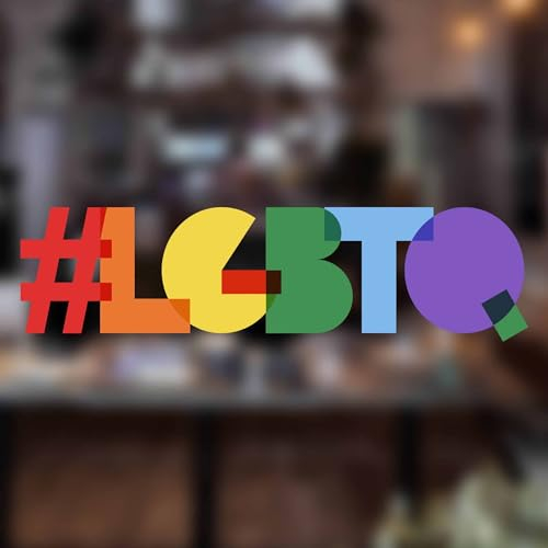 2 x Small LGBTQ Pride Window Sticker for Glass - Reusable Gay Pride Accessories for Windows - Gay Pride Car Sticker - Pride Car Accessories