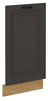 Frontblende für vollintegrierten Geschirrspüler 45 cm Stilo Grau + Eiche Artisan