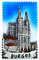 Burgos España - Imán para nevera, recuerdo de viaje, decoración 3D, adhesivo magnético pintado a mano