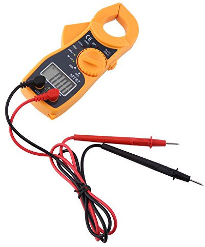 Luqeeg Digitales Zangenmultimeter, AC-DC-Voltmeter, Amperemeter, Ohmmeter, Volt-Tester mit LCD-Display, Ohm-Volt-Amp-Multi-Tester für Spannungs-Strom-Widerstandstester