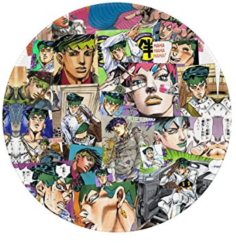 Jojo Bizarre Mouse Pad Collage Rubber Office Mousepad Anti-Slip Fantasy Clear Picture Mouse Mat