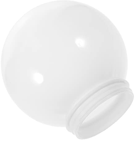 OSALADI Lampenschirm Kugel Kugelförmiger Ersatz-lampenschirm Lampenschirm Für Mastleuchten Lichtmastkugeln Lampenschirmabdeckung Terrassenlampenschirm Post-cap- Weiß Acryl Deckenventilator