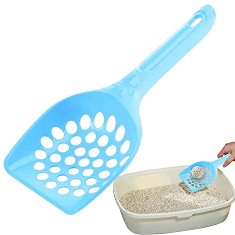 Paletta per lettiera per Gatti | Pooper Scooper per Gatti - Design del Foro di Sospensione della Pala per lettiera per Gattini, Facile da Affrontare Tutti i Tipi di lettiera per Gatti, Resina