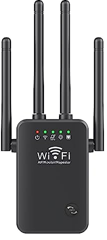 2023 5G/4G WiFi Extender Amplificatore di Segnale per la Casa, Ripetitore Internet Wireless Gigabit Amplificatore WiFi A Lungo Raggio e Amplificatore di Segnale Aggiornamento A (EU/Black)