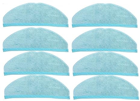 Convient Compatible for Conga 8090 9090 AI Robot aspirateur pièces de Rechange Balayage Robot Accessoires vadrouille Chiffon de Nettoyage(8pcs)