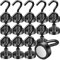 MIN CI 18pcs Calamite Potenti Ganci Magnetici Extra Forti, 20mm Magneti Neodimio, Gancio Magnetico Nero Calamite Neodimio Ganci Cucina