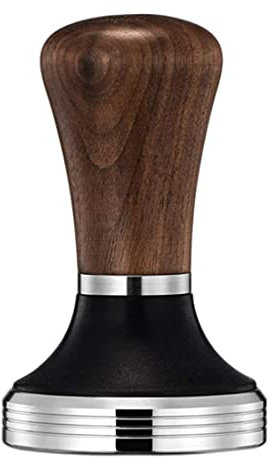 Wresetly Tamper für Kaffee 51 mm Kaffeespender in Nussbaum zum Pressen Ein für Pulver für Pressgeräte Eine für Kaffee und Espresso