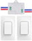 Cerhot Remote Light Switches Wireless, Interruttori di controllo remoto, Interruttore luce cinetico, Interruttore luce wireless Per luci Illuminazione domestica Senza batteria (US 1marce, 2V1 A)