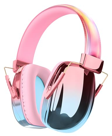 JYPS Cascos Antiruido Niños,Cascos Proteccion Auditiva Niños,Cascos Ruido Niños 25dB SNR,Orejeras Antiruido Ajustables,Cascos Ruido Bebe 3+ Años para Autismo/Estudiar/Dormir