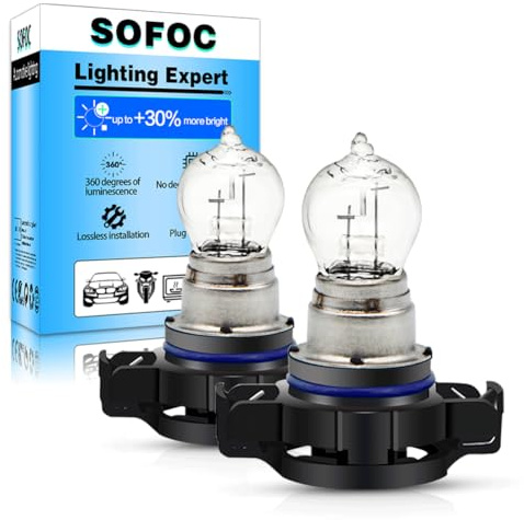 SOFOC-PSR24W Automobil Blinker Tagfahrlicht Brems-/Rückfahrlicht etc 12V 19W Warmweiß 2Stk
