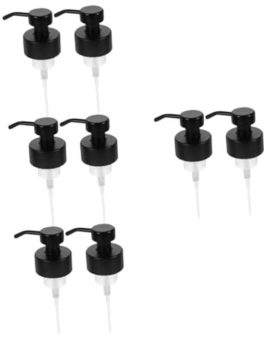 IMIKEYA 8pcs Stainless Steel Soap Dispenser Pump Head Replacement Pump for Shampoo Lotion Bottles