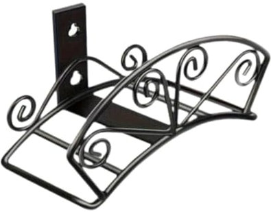 HGZLQKD Garden Hose Holder,Decorative Hose Rack Hose Stand,Sturdy,Support,Tidy Pipe Holder,Pipe Hanger for Home,Yard,Garden Outdoor, Black
