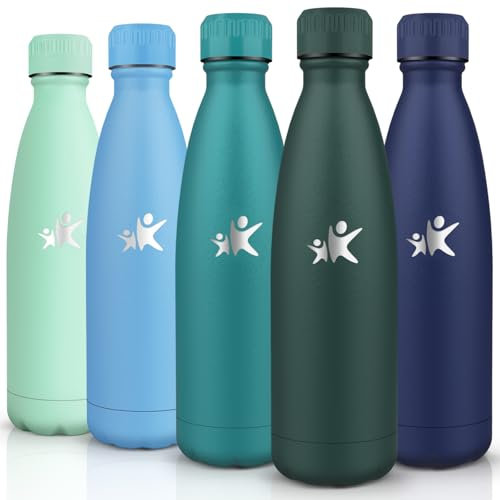 HoneyHolly Borraccia Termica, 18/8 Acciaio Inox Bottiglia Termica - 750ML - Senza BPA Borraccia Palestra, Isolato Sottovuoto, Antigoccia, Bottiglia Acqua Termos per Scuola, Sport, Ufficio