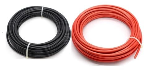 QSBVSO 10m / Rolle Solarkabeldraht 1500V 4mm2 / 6mm2 (12/1 0AWG) PV. Kabel-rotes und schwarzes Kabel XLPE XLPO. Jacke mit TÜV-Ul Die Genehmigung(4mm2 Red and black)