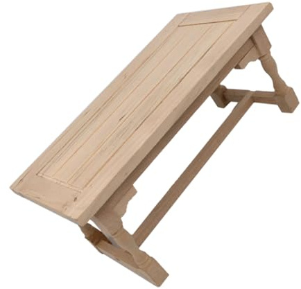 FONDOTIN Tavolo Da Pranzo in Miniatura Per Casa Delle Scrivania in Legno in Scala Di Mobili Vintage Per Casa Delle in Miniatura Modello Di Tavolo Per