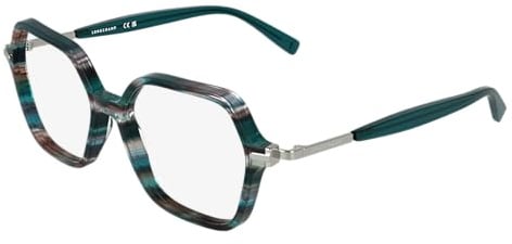 Longchamp LO2782 Striped petrol 53/16/140 Damen Brillen