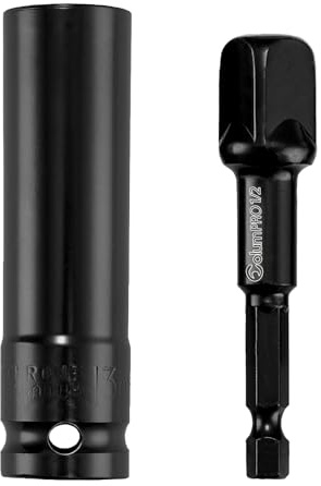 ColumPRO 1/2'' Impact Drive Socket Sets, 13mm 6-Point Impact Socket and 1/2'' Hex Shank Impact Adapter
