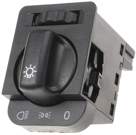 Interruttore di controllo fari auto Kacepar compatibile con Opel Corsa B (73_, 78_, 79_) 1993/03-2002/12 1240126 90213283 90381877 con rotella dimmer luce