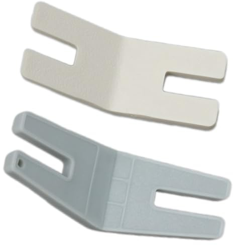 2-Piece Hump Jumper Sewing Tool Set, Large + Small Seam Aid & Rolled Hemmer Presser Foot for Bulk Seams & Hems, Button Sewing Plate for Craft & Embroidery