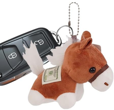 xowwyue Breloque pour sac à main en forme de cheval | Pendentif en forme de cheval – Porte-clés animal en peluche 2026 pour, enseignants, étudiants, sacs, portefeuilles, sacs à main, sacs à