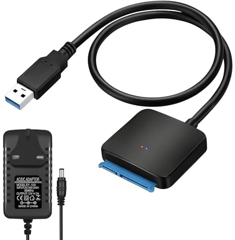 Stamlyn SATA III to USB 3.0 Cable Adapter, 5 Gbps USB 3.0 to SATA Converter