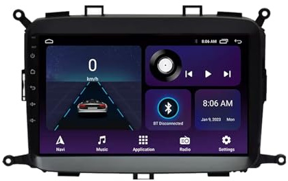 Pantalla Radio para Kia Carens 2012-2017 Android 15 9 Pulgadas Multimedia Pantalla con BT GPS WiFi Radio Backup Camera para, 4 Core 2G+64G