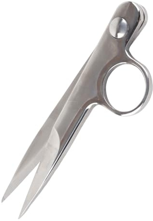 Yechiry Nähschere, Fadenschere aus Edelstahl, Ergonomische Stoffschere mit Schutzhülle, Ideal für Rechts- und Linkshänder, Nähen von Stoffen, Garnen und Leder