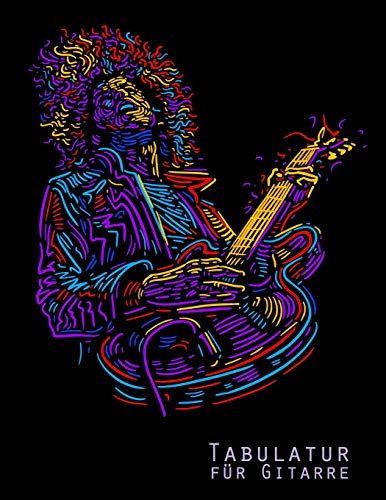 Tabulatur für Gitarre: Blanko Tabs Notizbuch / 21,59 x 27,94 cm (8.5 x 11) / 120 Seiten / 5 Akkord-Diagramme und 7 Tabulatursysteme pro Seite / ... Gitarristen, Musiker, Lehrer und Songwriter