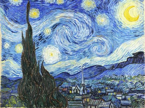 Peter Pauper Press Starry Night 1000 Piece Jigsaw Puzzle, Blue