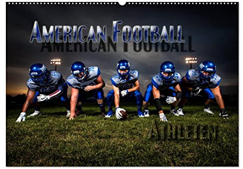 American Football - Athleten (Wandkalender 2025 DIN A2 quer), CALVENDO Monatskalender